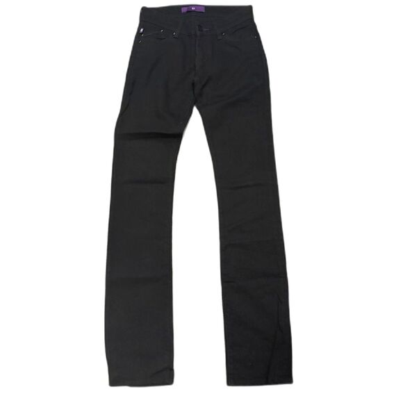 Victoria‎ Beckham Denim Slim Jeans Signature Black Wash Mid Rise Size 25x35 - Picture 1 of 7